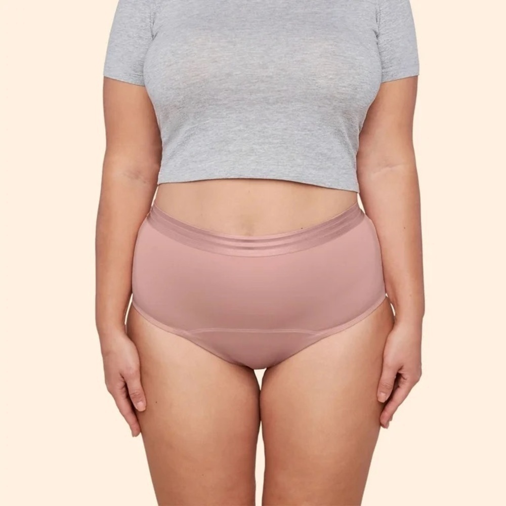 Women's Pink High-Waist Briefs